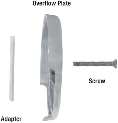 Danco Chrome Single Tub Drain Overflow Plate - 89052