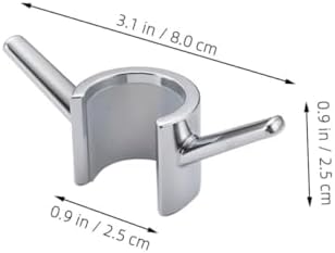 Alipis 2-Piece No-Drill Shower Hook Space-Saving Design