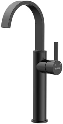 Hurran Matte Black Vessel Sink Faucet