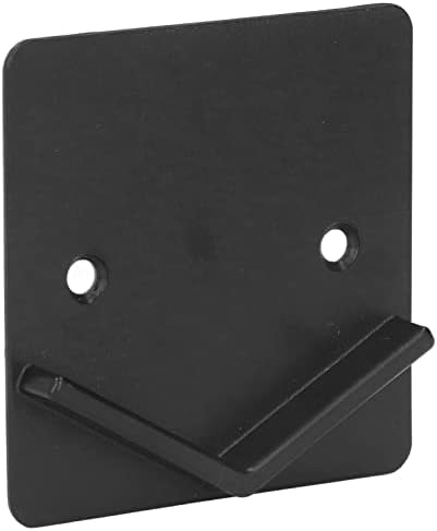 2-Piece Black Shower Curtain Rod Holder Impact-Resistant Wall-Mounted