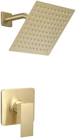 Luxury Brushed Gold Shower Faucet Set