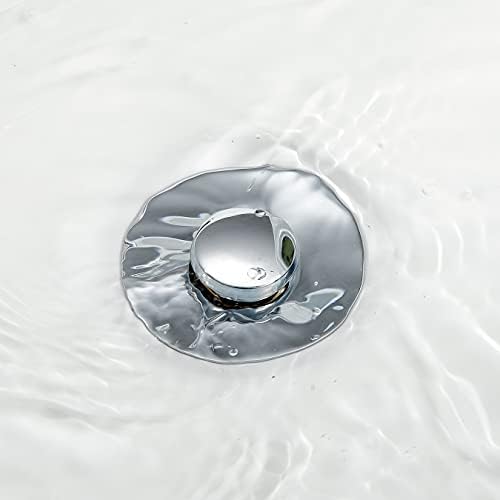 Universal Bathroom Sink Stopper Stainless Steel Anti-Clog Chrome