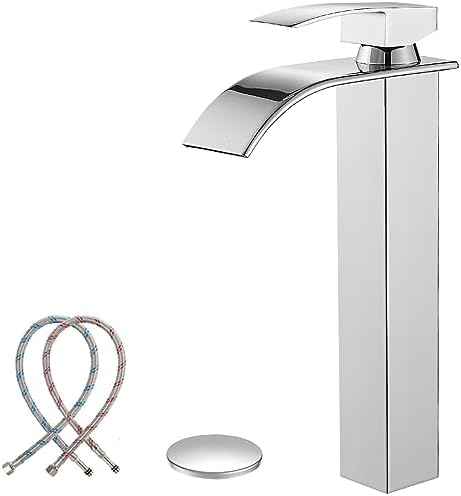 BESy Single-Handle Polished Chrome Waterfall Faucet