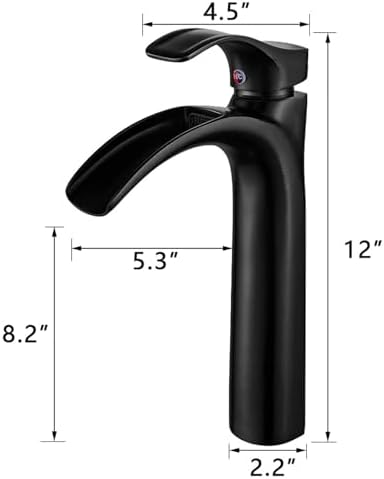 Matte Black Faucet with Flowing Water