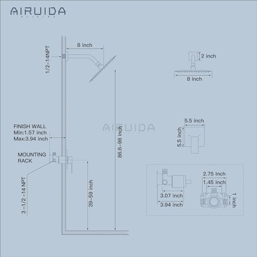 Sturdy Stylish Rain Showers for Home