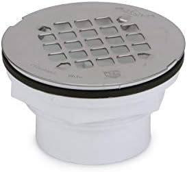 Oatey 42097 101 PS PVC-Solvent Weld Shower Drain with Stainless Steel Strainer