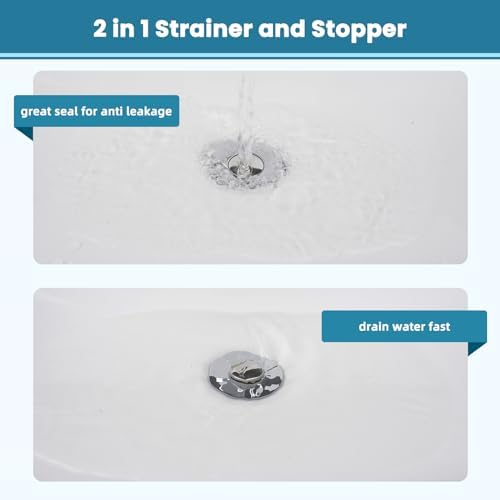 Hygie Rinse 2-in-1 Sink Stopper