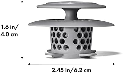 Powerful OXO Good Grips Stainless Steel Hair Catch Drain Protector