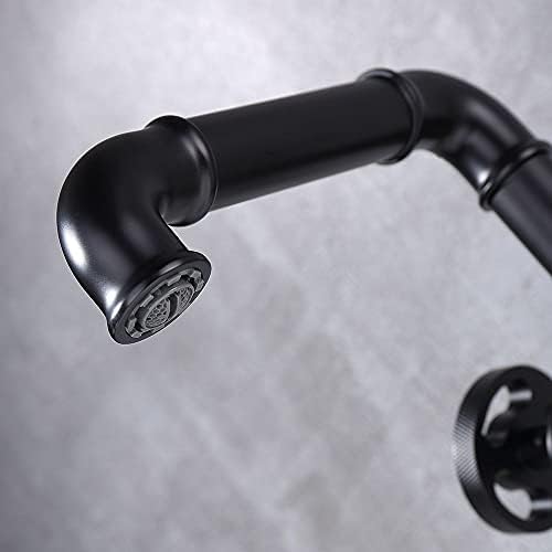 Modern Matte Black Bathroom Faucet - Durable Single Hole Faucet