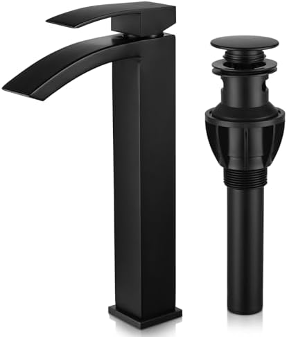 Matte Black Bathroom Vessel Faucet