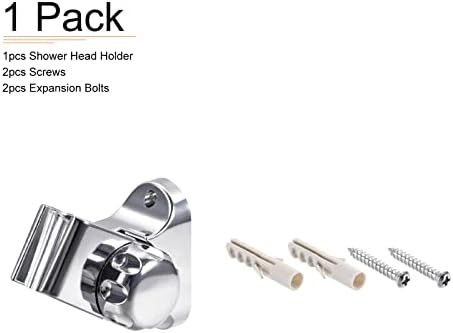 283 x 197 Silver Tone Shower Head Holder - Perfect for Bathroom Setup