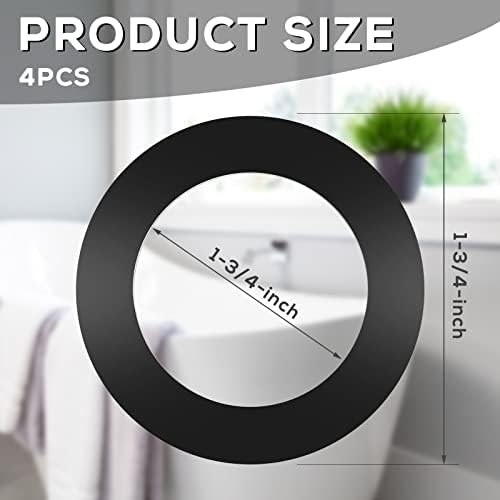 Fabbay 4-Piece Silicone bathtub drain gasket