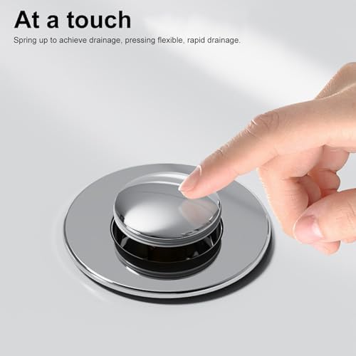 Drain Stopper for Bathroom Sink Anti-Clog Hair Catcher