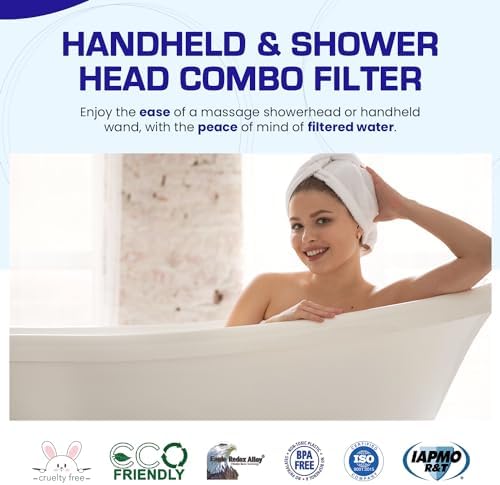 Crystal Quest Luxury Handheld Shower Power Filtration System - Chrome