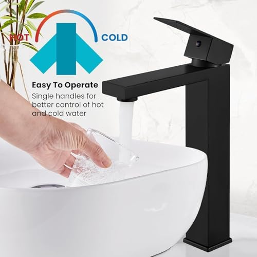 Vessel Sink Faucet Tall Bathroom Faucet with Modern Design