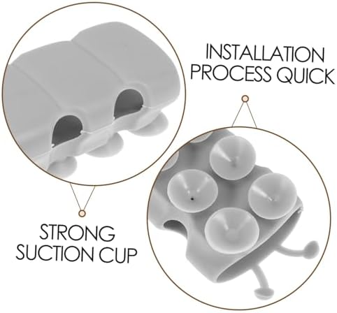 Suction Cup Wall Mount Shower Holder 2-Piece