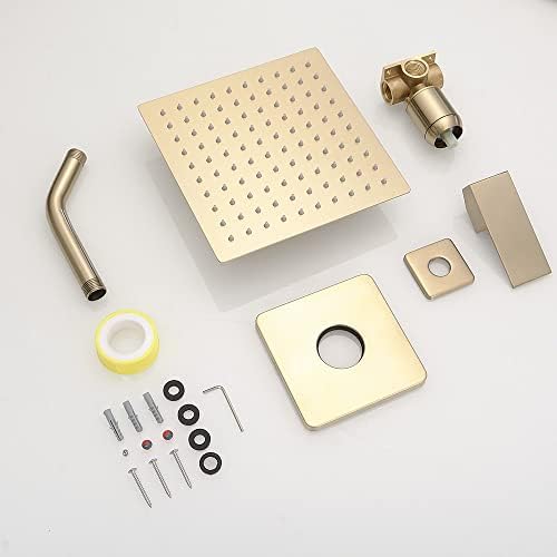 Luxury Brushed Gold Shower Faucet Set