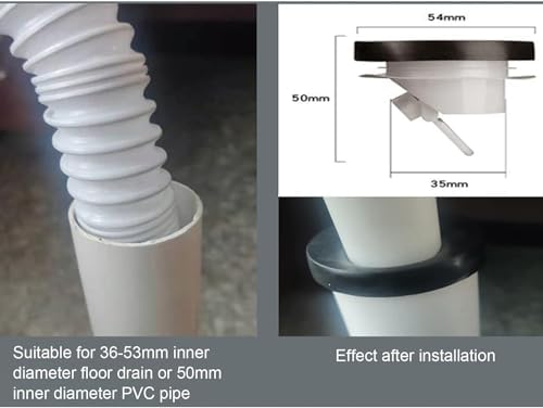 Sluswallow White Odor-Proof Shower Drain Stopper