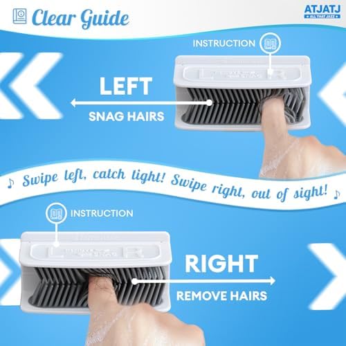 ATJATJ Large Shower Hair Catcher with Silicone Bristles