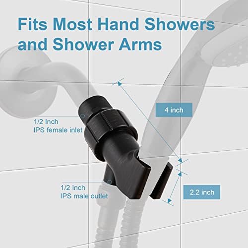 OFFO Oil Rubbed Bronze Shower Arm Mount 12 Inch IPS