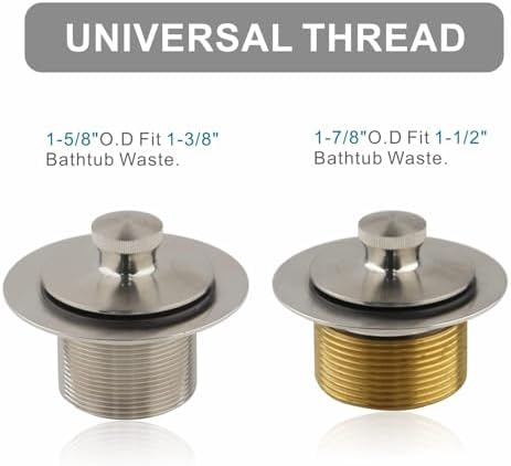 Welsan bathtub drain kit Durable Universal and Easy to Install