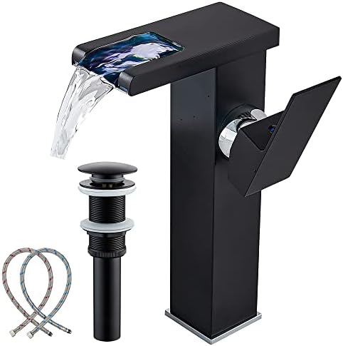 V Oasis Black Metal Bathroom Faucet