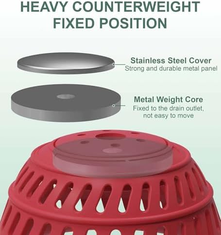 TAPPOP Drain Hair Catcher Honeycomb SilicOn Design Foldable for Showers Bathtubs