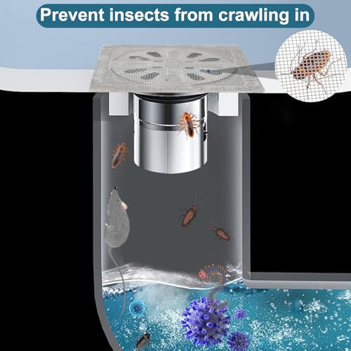 VZZNN Disposable Shower Drain Covers Eco-Friendly Hair Catcher
