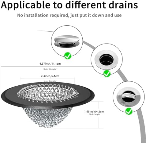 TRAPMATE EffortlessNo Installation Drain Hair Catcher