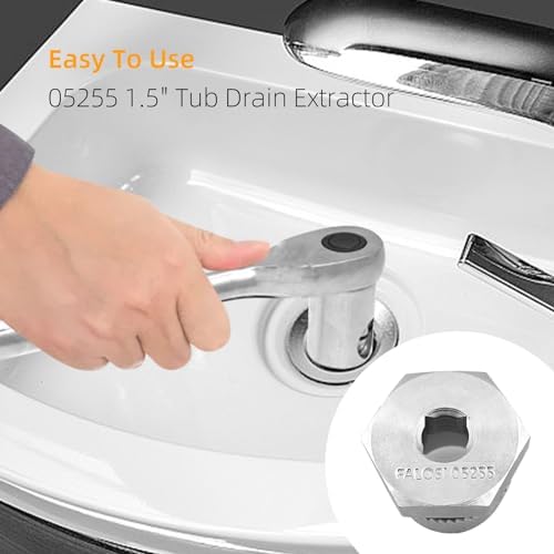 FALOSI 15 brushed gold tub drain extractor keeps bathtub healthy fast