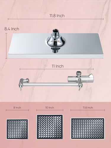 Cobbe 118-inch 6 Mode Handheld Rain shower head with Adjustable Arm