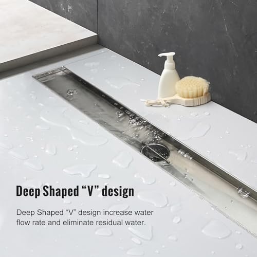 Fast-Draining Linear Shower Drain