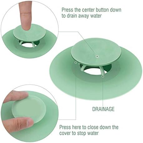 JBER SiliconeBathtub DrainStoppers 5-Pack for bath kitchen