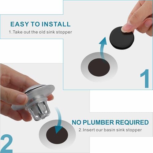 WELSAN Universal Chrome Sink Drain Stopper