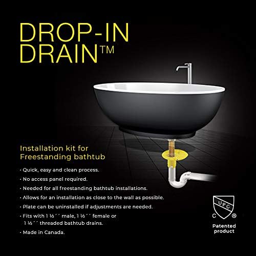 Quick Easy Installation Kit for Freestanding Bathtub Drain