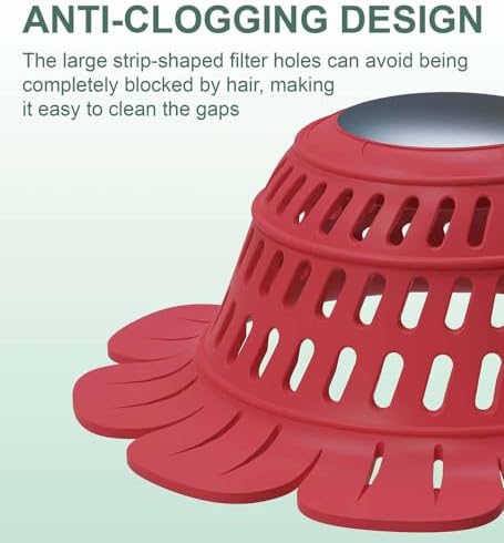 TAPPOP Drain Hair Catcher Honeycomb SilicOn Design Foldable for Showers Bathtubs