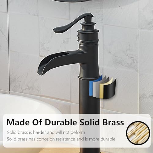 Matte Black Vessel Sink Faucet