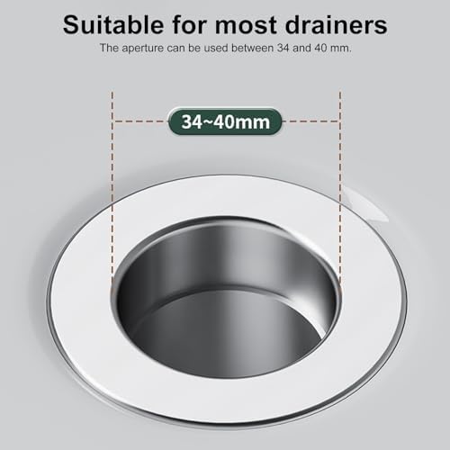 Drain Stopper for Bathroom Sink Anti-Clog Hair Catcher