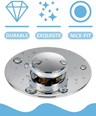 Tgosomt bathroom sink stopper - premium chrome finish for hassle-free draining