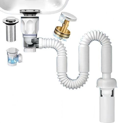XLRPAT Premium Sink Drain Kit for Bathroom Durable Stain-Proof Features