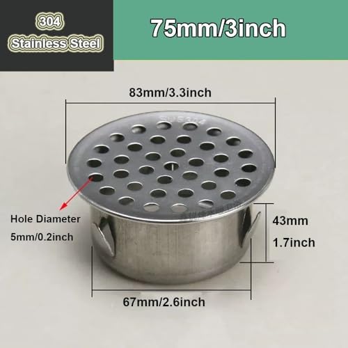 ZYUSGS 304 Stainless Steel Floor Drain Cover