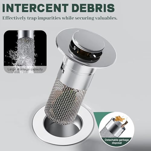 3 Pcs Stainless Steel Drain Plug Strainer