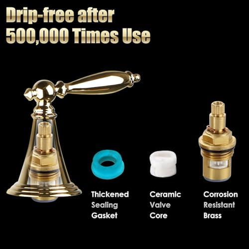 EasyVibe 3-Piece Bathroom Faucet Set with Overflow Drain
