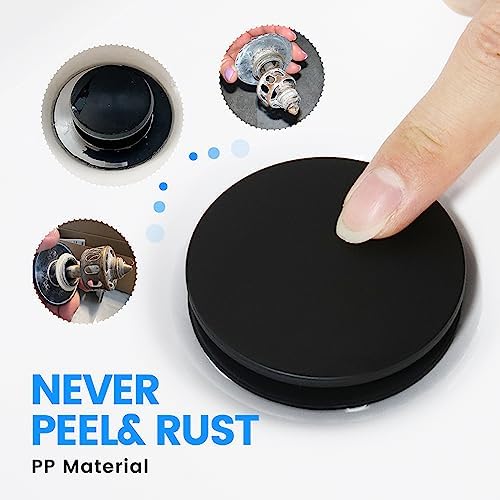 Hurran Bathroom Sink Drain with Overflow Universal Kitchen Sink Stopper
