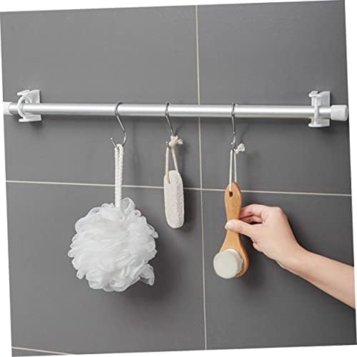 Adhesive No-Drill Shower Curtain Rod Holders 2PCS