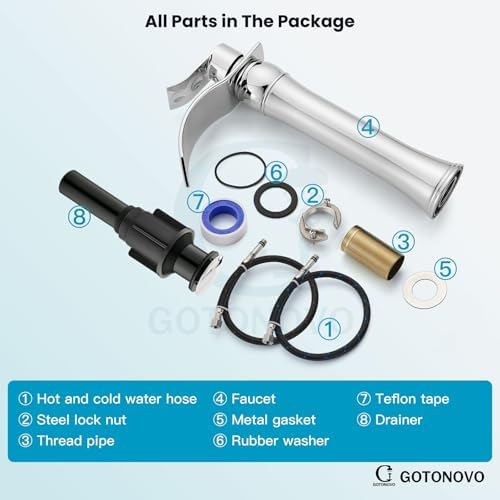 GotonovoSupreme Single Handle Vessel Faucet for Bathroom Design