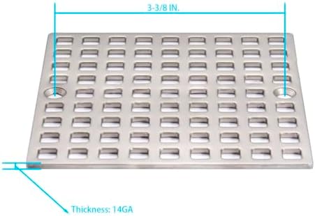 4 Nickel Brushed Shower Drain Cover - Protect Your Bathroom Floor