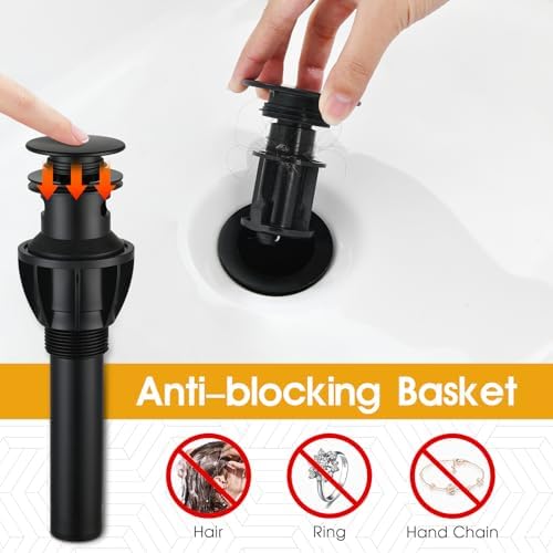 NOHALIPY Matte Black Vessel Faucet