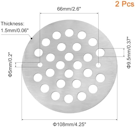 Snug Fit Shower Drain Grate Covers Stainless Steel