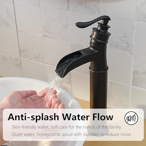 Matte Black Vessel Sink Faucet